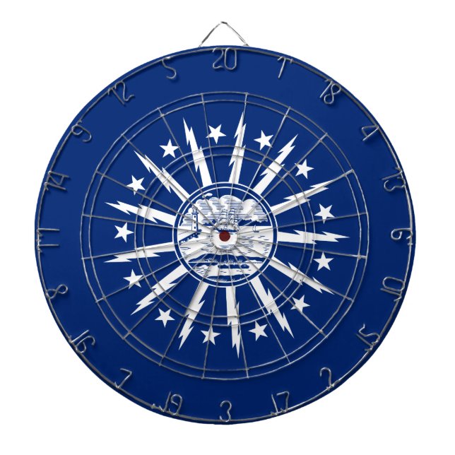 Flag Buffalo, New York Dart Board Dartscheibe (vorne)