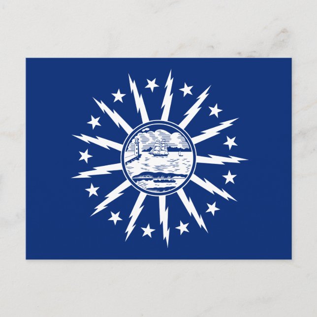 Flag Buffalo, New York Postcard Postkarte (Vorderseite)