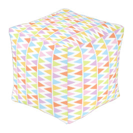 Flag bunzig zag pastellfarben Grafikmuster Beutel Hocker
