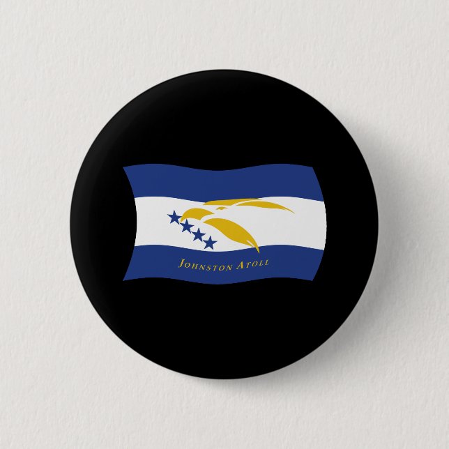 Flag-Button für das Johnston-Atoll Button (Vorderseite)