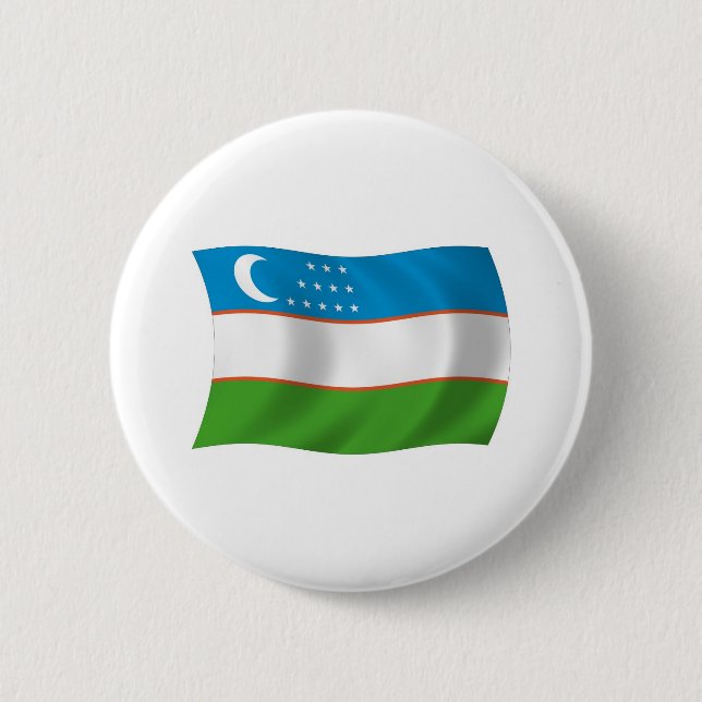 Flag-Button in Usbekistan Button (Vorderseite)