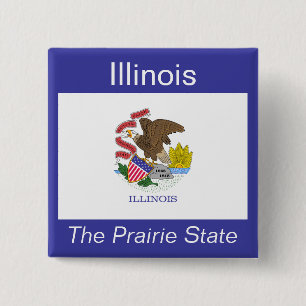Flag-Button von Illinoisan Button
