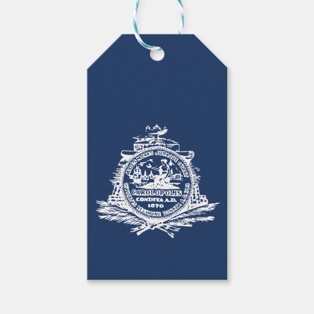 Flag Charleston, South Carolina-Geschenketiketts Geschenkanhänger (Vorderseite)