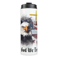 *~* Flag Christlicher Patriotischer Adler Gold Cro