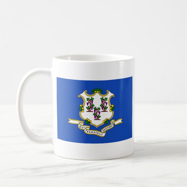 Flag Connecticut + Karte Tasse (Links)