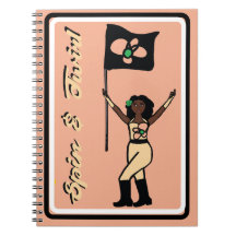 Flag Dancer Peach Blume Notebook