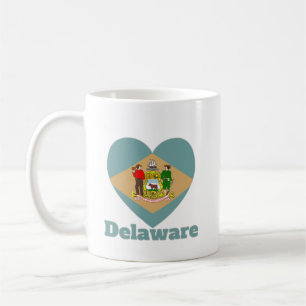 Flag Delaware Heart Kaffeetasse