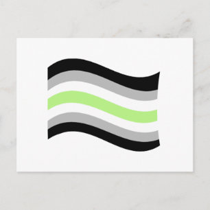 Flag der Agende Pride Wavy Postkarte