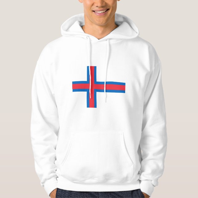 Flag der Färöer Hoodie (Vorderseite)