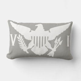 Flag der Gray & White U.S.-Jungfrau Lendenkissen