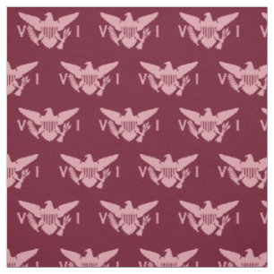 Flag der Jungfrau (klein) Rosa und Burgund Stoff