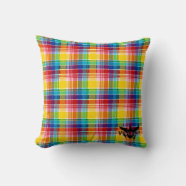 Flag der Jungfrau (Schwarz), Madras Kissen
