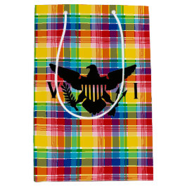 Flag der Jungfrau (Schwarz), Madras Mittlere Geschenktüte