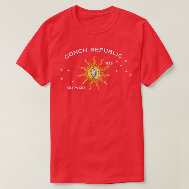 FLAG DER KEY WEST FLORIDA CONCH REPUBLIK T-Shirt (Design vorne)