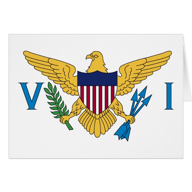 Flag der Patriotischen Amerikanischen Jungfrau (Vorderseite (Horizontal))