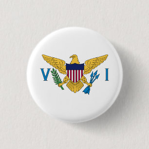 Flag der Patriotischen Amerikanischen Jungfrau Button