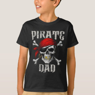 Flag der Piratenflagge des Piraten-Vaters und Schä T-Shirt