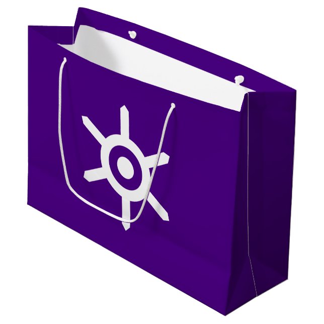 Flag der Präfektur Tokio, Japan Große Geschenktasc Große Geschenktüte (Vorderseite Schrägansicht)