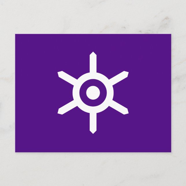 Flag der Präfektur Tokio, japanische Postkarte (Vorderseite)