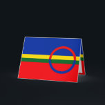 Flag der Sami People Grußkarte Feiertagskarte<br><div class="desc">Dieses Design wird durch das Sami-Flag</div>