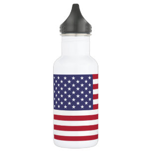 Flag der Staaten Edelstahlflasche