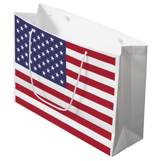 Flag der Staaten Große Geschenktüte (Vorderseite Schrägansicht)