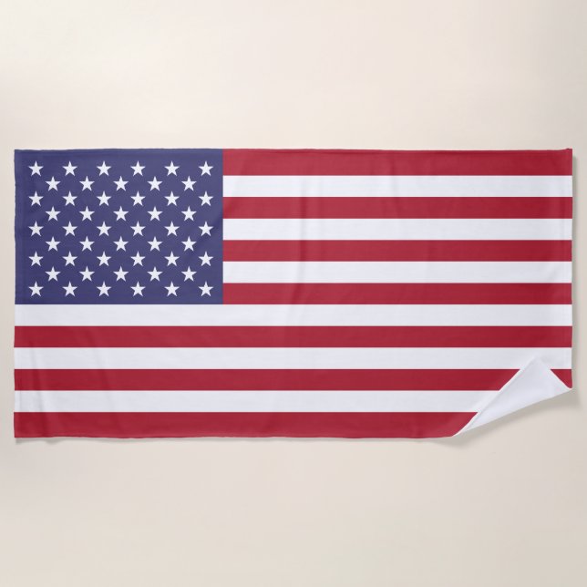 Flag der Staaten Strandtuch (Vorderseite)