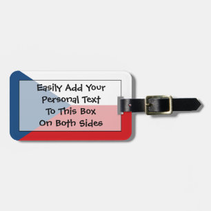 Flag der Tschechischen Republik Easy ID Personal Gepäckanhänger