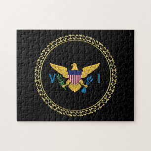 Flag der US-Jungfrau-Inseln USVI Karibik VI