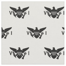 Flag der US-Jungfrau (klein) weiß und schwarz Stoff