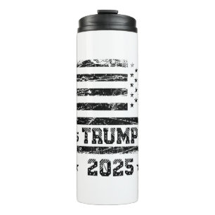 Flag der Vereinigten Staaten.Präsident Donald Trum Thermosbecher