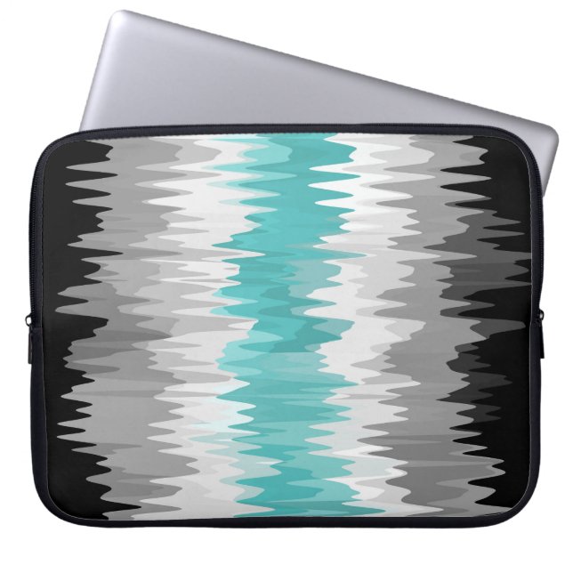 Flag des Boho Funky Wavy Abstrakt Libramaculine Pr Laptopschutzhülle (Vorderseite)