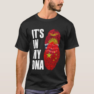 Flag des chinesischen und Kiribati-MISCHES DNA-Erb T-Shirt