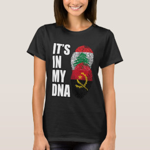 Flag des libanesischen und angolanischen DNA-Mix T-Shirt