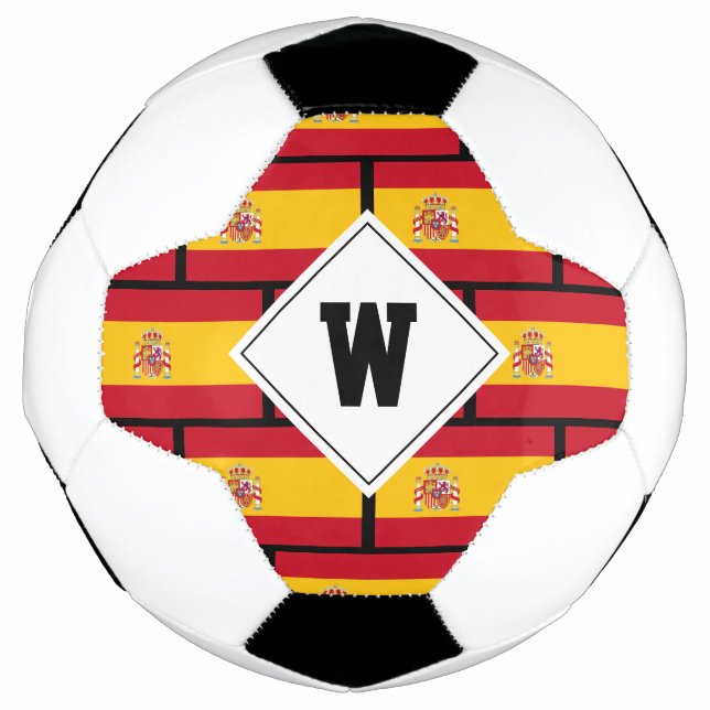 FLAG DES SPANISCHEN Monogramms Fußball (Vorderseite)