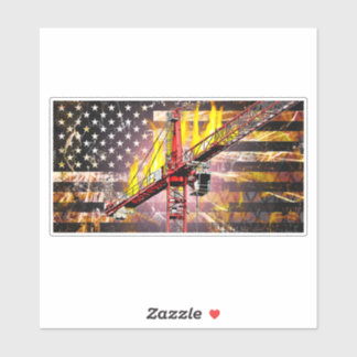 Flag des Turmkrans Aufkleber