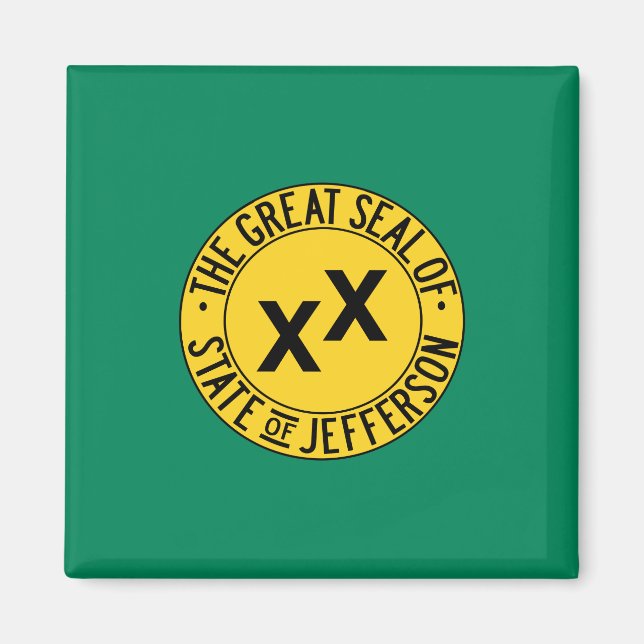 Flag des vorgeschlagenen US-Staat von Jefferson Magnet (Vorne)