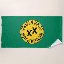 Flag des vorgeschlagenen US-Staat von Jefferson Strandtuch