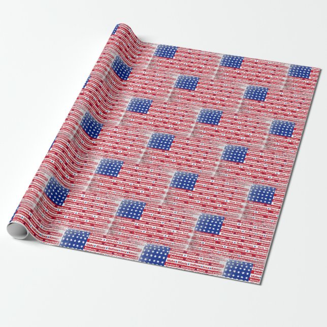 Flag-Design der Vereinigten Staaten Geschenkpapier (Ungerollt)