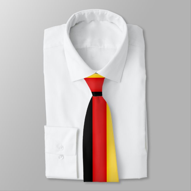 Flag Deutschland Schwarz Rot Gold Patriotische Far Krawatte (Gebunden)