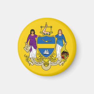 Flag/Emblem Philadelphia, PA Magnet