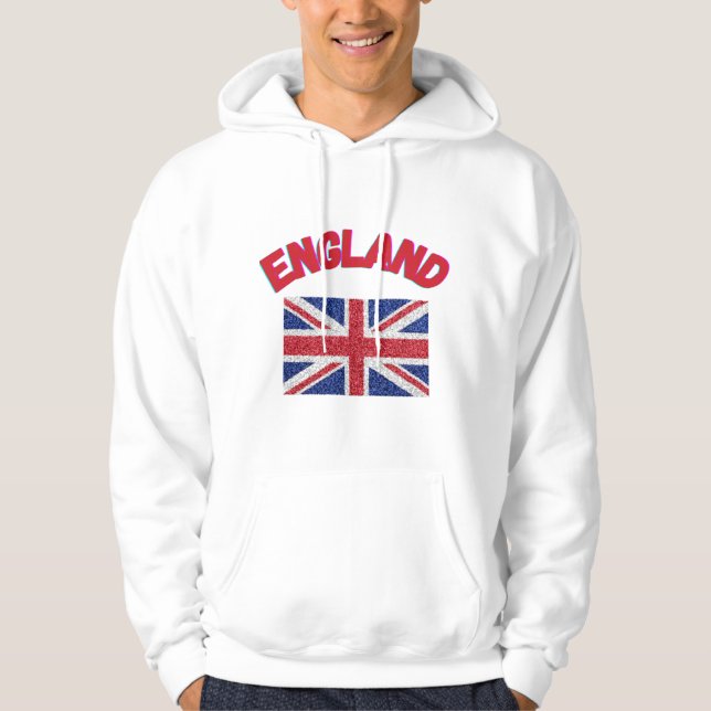 Flag England Originale Sport Fankunstkollektion Hoodie (Vorderseite)
