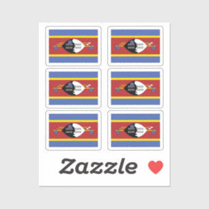 Flag Eswatini Collection Pack mit 6 Aufkleber