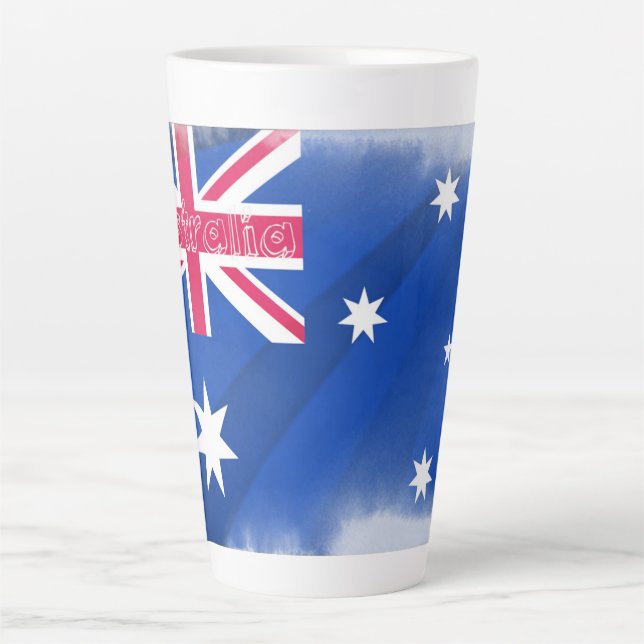 Flag Fadeunter für das künstlerische Australien Milchtasse (Vorderseite)