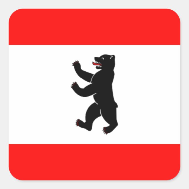 Flag Fahne Quadratischer Aufkleber (Vorderseite)