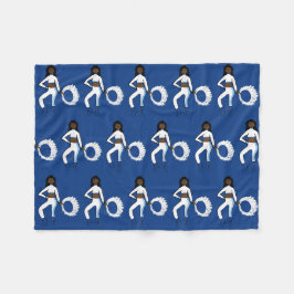 Flag / Farbschutz Fleece Blanket blau weiß