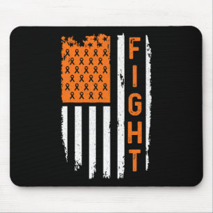 Flag Fight Leukemia Cancer Awareness Mousepad