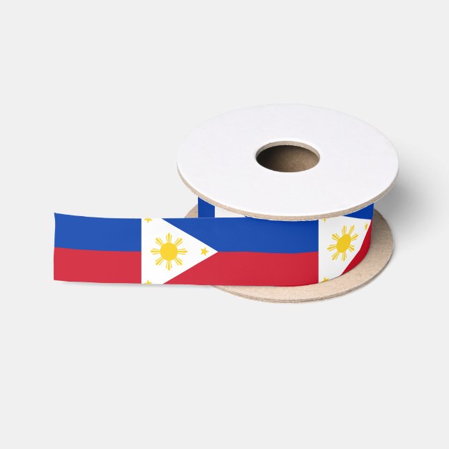 Flag Filipino Flag Philippinen Satinband (Spule)