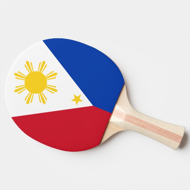 Flag Filipino Flag Philippinen Tischtennis Schläger (Seitenansicht)