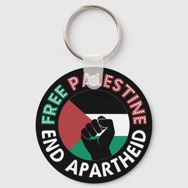 Flag Fist Black, die Fahne der Apartheid-Fahne des Schlüsselanhänger (Vorderseite)